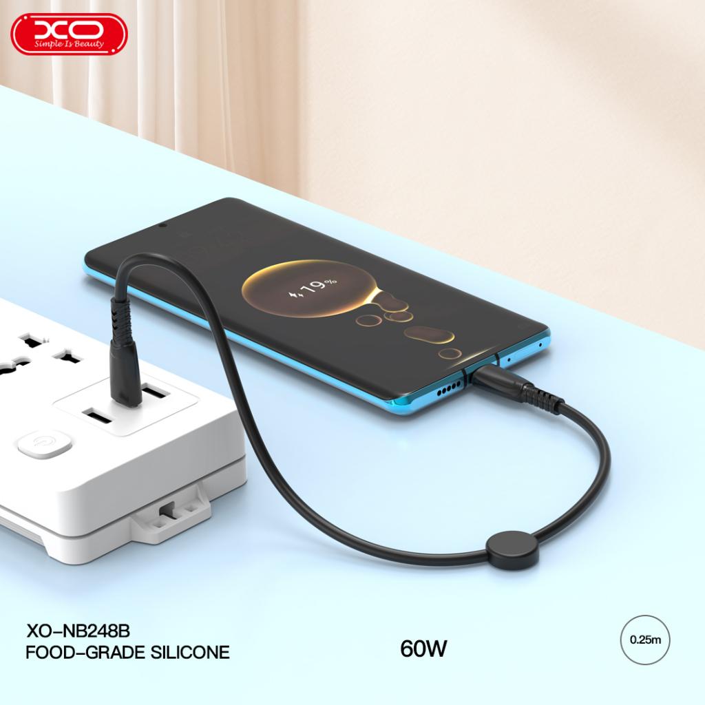 XO NB-Q248A Καλώδιο Φόρτισης + Data Suluo Series Type-c to Lightning 27W L=25cm Άσπρο