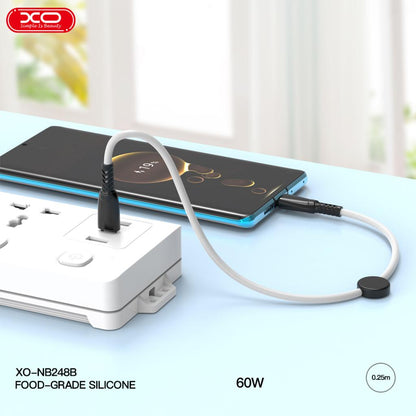 XO NB-Q248A Καλώδιο Φόρτισης + Data Suluo Series Type-c to Lightning 27W L=25cm Άσπρο