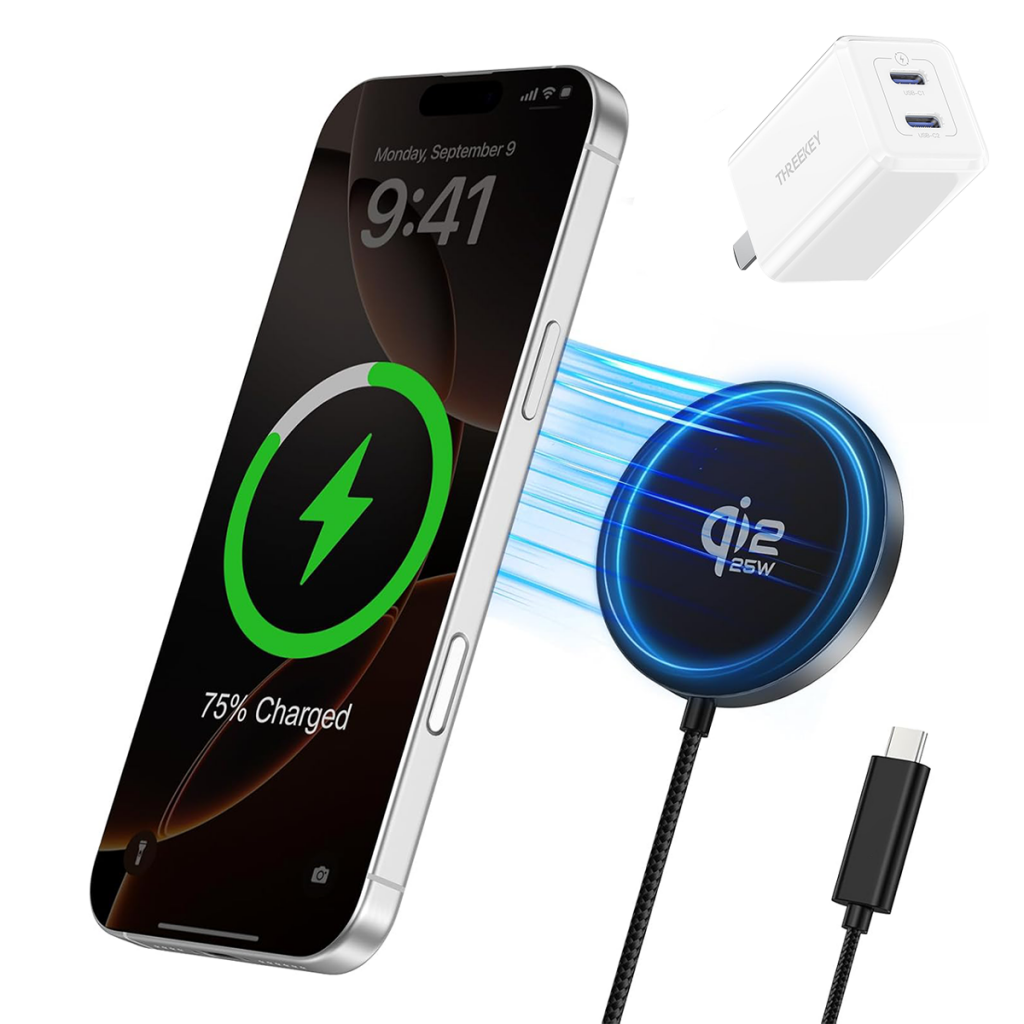 XO JH025 Μαγνητικός Ασύρματος Φορτιστής 25W USB-C Καλώδιο 1,2 μ Μαύρος
