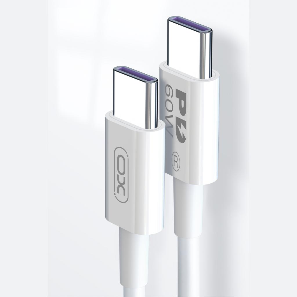 XO NB-Q190A 60W Καλώδιο Φόρτισης + Data Type-C σε Type-C 1m