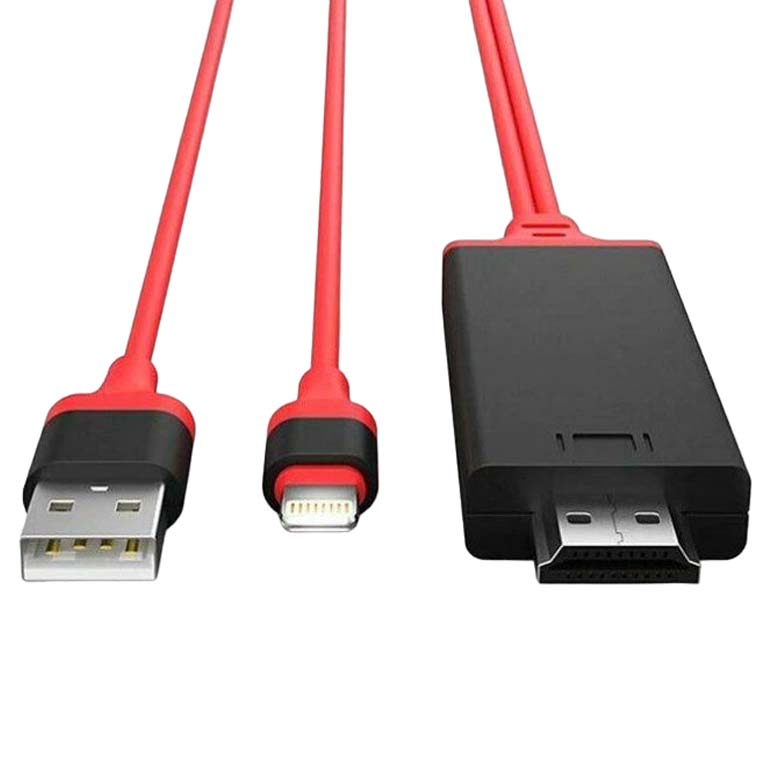 ATC Adapter Lightning to HDMI M/M Red