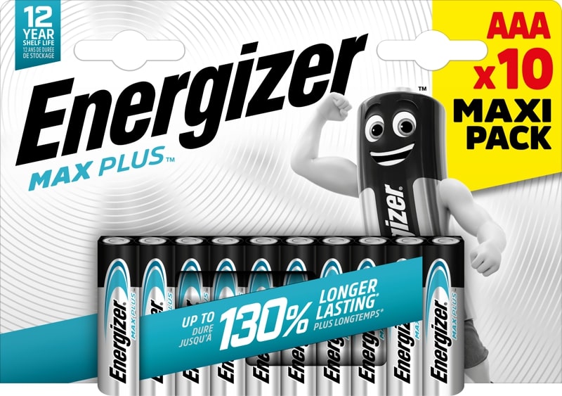 Energizer Max Plus Alkaline Battery AAA E92LR03 (10 τμχ)