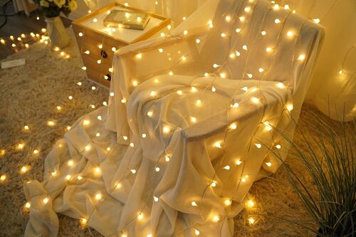 Modee Lighting Χριστουγεννιάτικα Λαμπάκια LED Τύπου Berry με Τροφοδοτικό (100LED/10m/10cm) Θερμό Λευκό