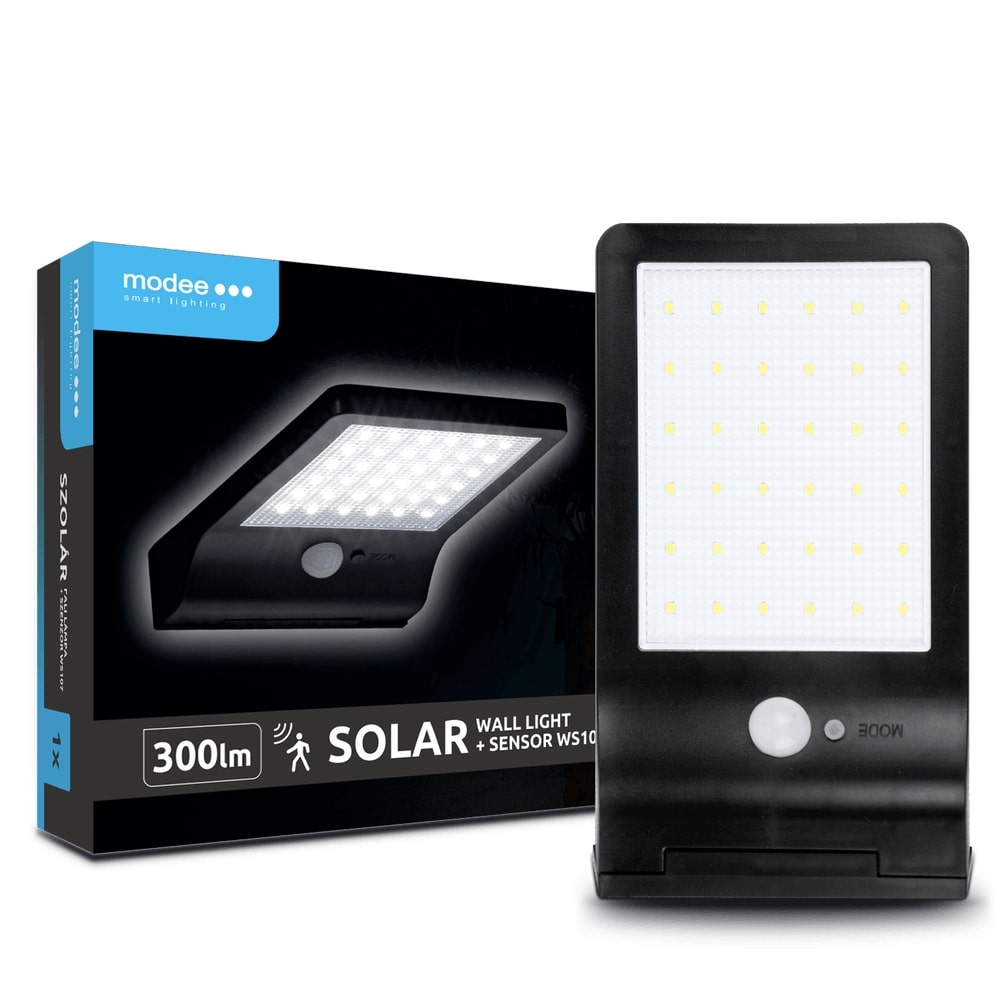 Modee Lighting LED Ηλιακό Επιτοίχιο Φωτιστικό με Αισθητήρα 300 lumen