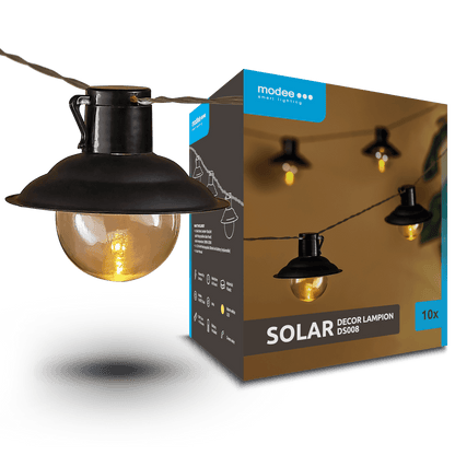 Modee Lighting Ηλιακή Γιρλάντα LED με 10 Φωτάκια 4,7m DS008
