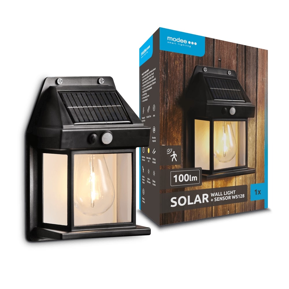 Modee Lighting LED Ηλιακό Φωτιστικό Κήπου + Αισθητήρας 1pcs