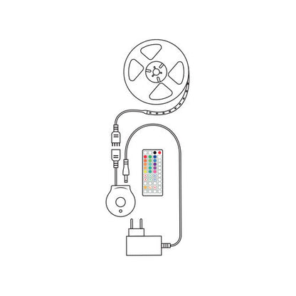Modee Smart Ταινία LED με Τηλεχειριστήριο & Αισθητήρα 12W IP20 2700K RGB 480lm 3m