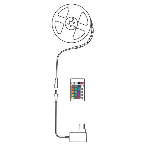 Modee Smart Ταινία LED 24W IP20 RGB με Τηλεχειριστήριο 10m