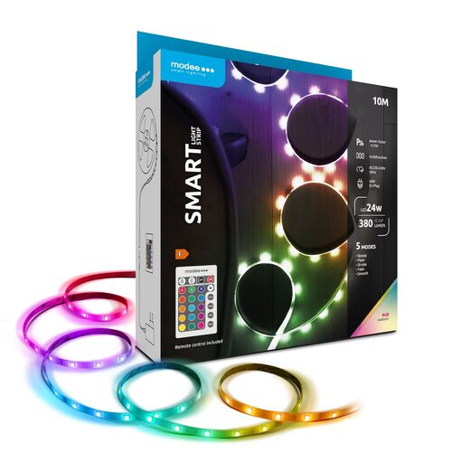 Modee Smart Ταινία LED 24W IP20 RGB με Τηλεχειριστήριο 10m