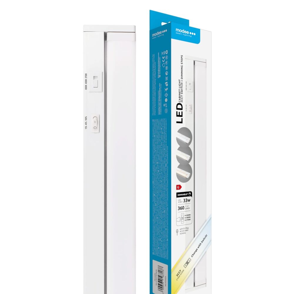Modee Lighting Φωτιστικό Ντουλαπιού LED 4.5W 360mm με Διακόπτη 3CCT & Ρύθμιση Έντασης 360lm