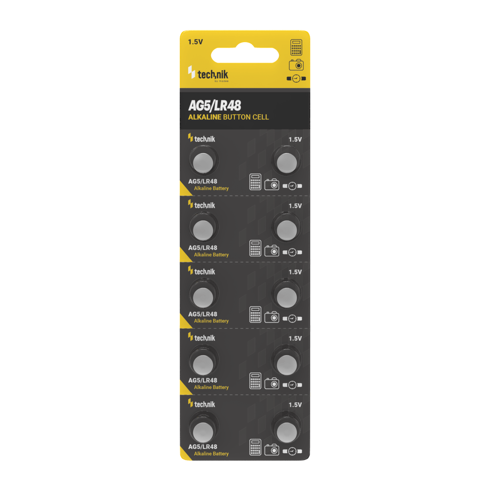Technik Αλκαλικές Μπαταρίες Κουμπία Platinum AG5 / LR48 / 193 / 393 1.5V B10