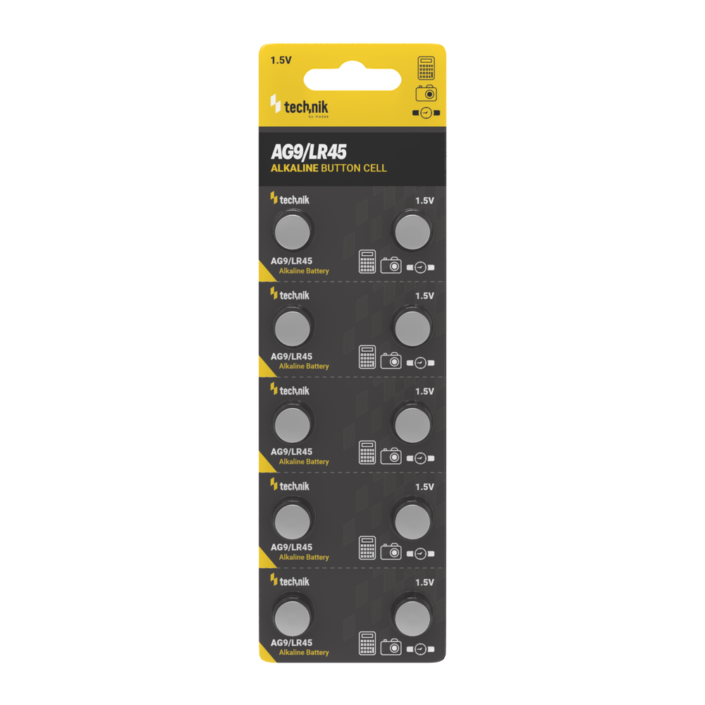 Technik Αλκαλικές Μπαταρίες Κουμπί Platinum AG9 / LR45 / 194 / 394 1.5V B10