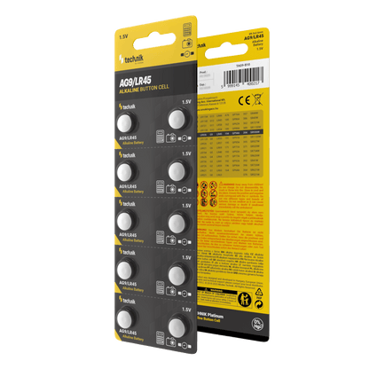 Technik Αλκαλικές Μπαταρίες Κουμπί Platinum AG9 / LR45 / 194 / 394 1.5V B10