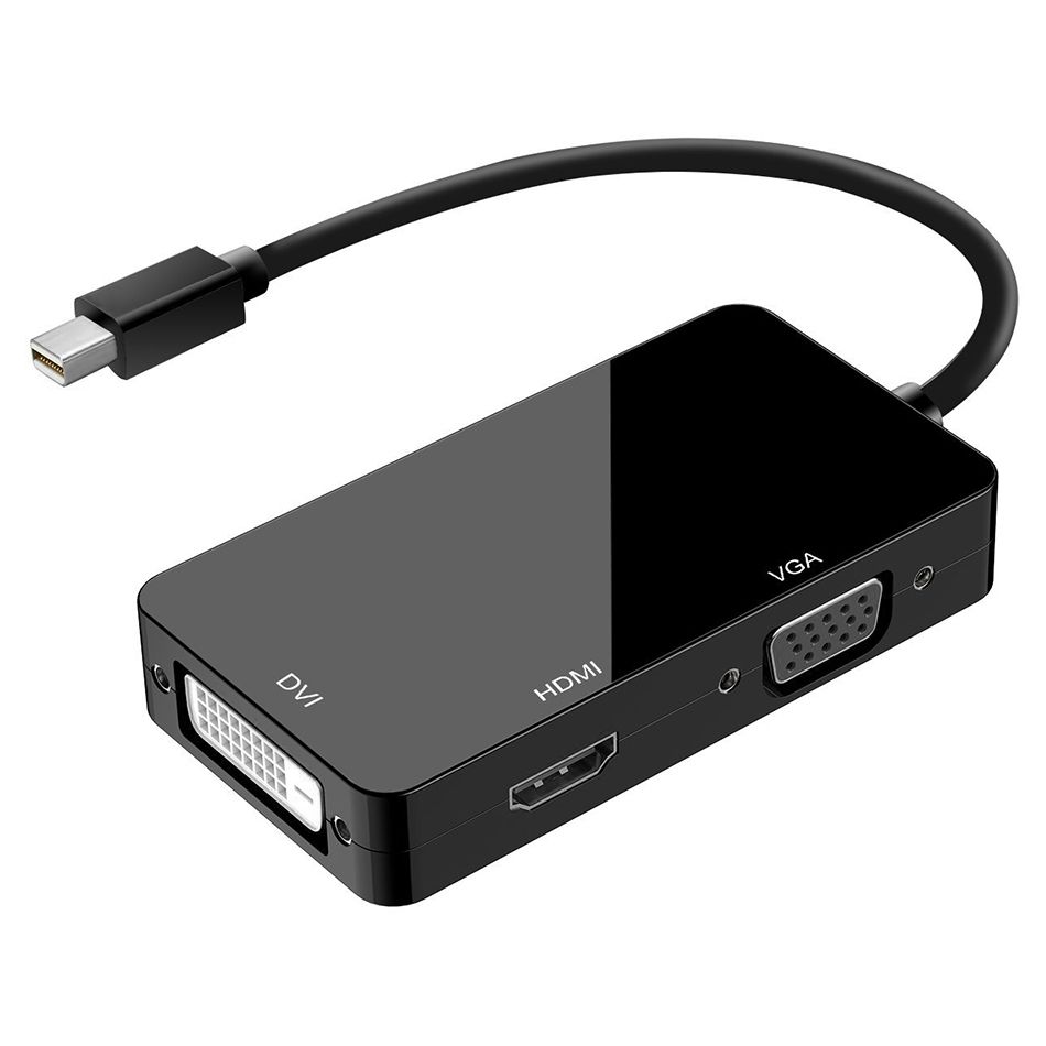 ATC Μετατροπέας MINI DP Αρσ. Σε HDMI/VGA/DVI Μαύρο