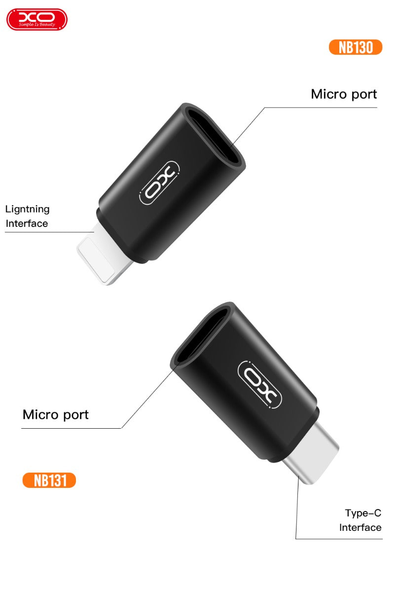 XO NB130 USB Αντάπτορας Micro σε Lightning