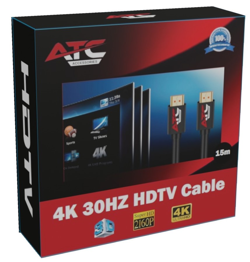 ATC Cable HDMI 2.0V Premium 15m 4K 30HZ