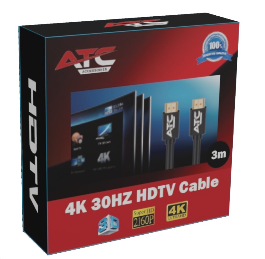 ATC Cable HDMI 2.0V Premium 3m 4K 30HZ