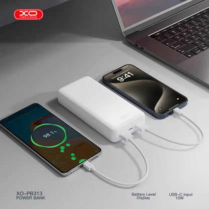 XO PB313 Powerbank 20000mAh Λευκό