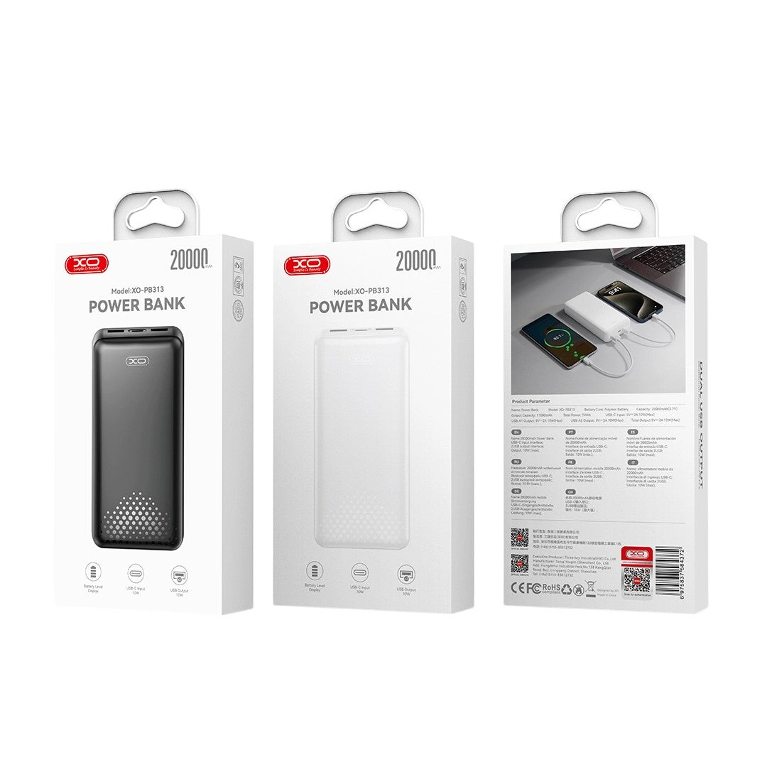 XO PB313 Powerbank 20000mAh Λευκό