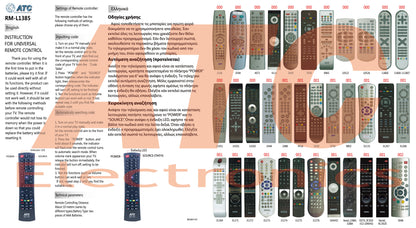ATC Τηλεχειριστήριο Universal για Vestel Smart L 1385