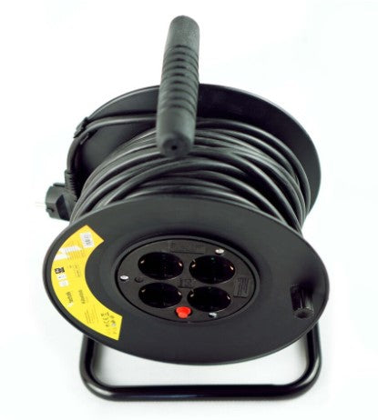 Technik Professional Στροφείο 4 Θέσεων 25m 1,5mm2 Μαύρο