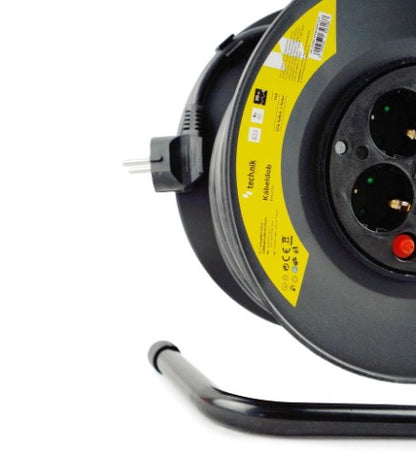 Technik Professional Στροφείο 4 Θέσεων 25m 1,5mm2 Μαύρο