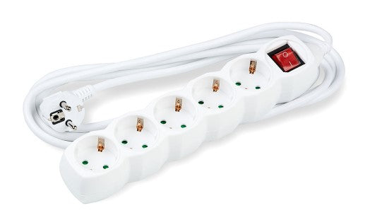 Technik Πολύπριζο 5 Θέσεων 3x1,5mm 5m με Διακόπτη