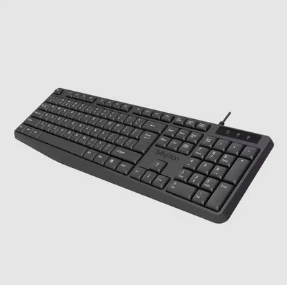 Meetion MT-K200 Ενσύρματο Πληκτρολόγιο Σοκολατί