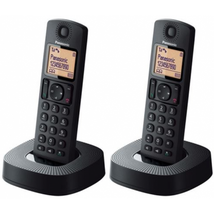 Panasonic KX-TGC312B Ασύρματο Τηλέφωνο Duo με 2 Ακουστικά Μαύρο