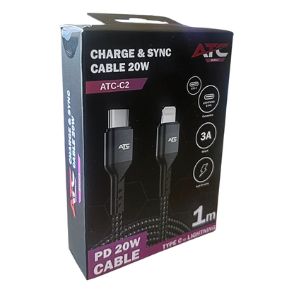 ATC-C2 Charge & Sync Cable Type C/L 20W