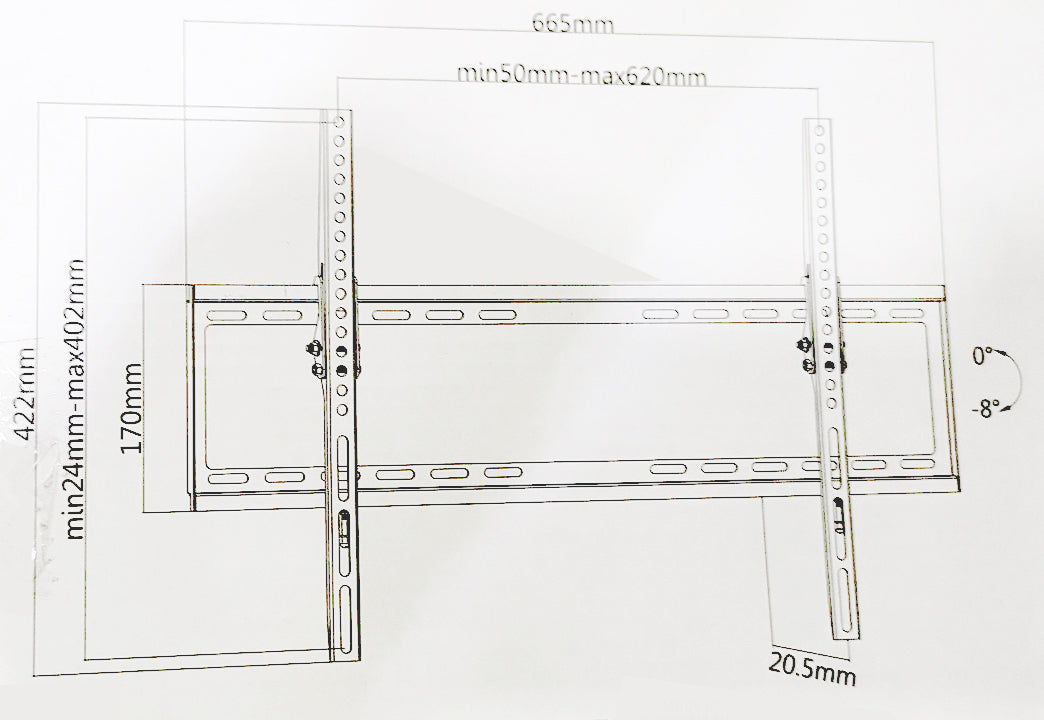 ATC Βάση TV Επιτοίχια ATC-070 37"- 70"