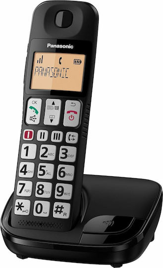 Panasonic KX-TGE310SPB Ασύρματο Τηλέφωνο Μαύρο