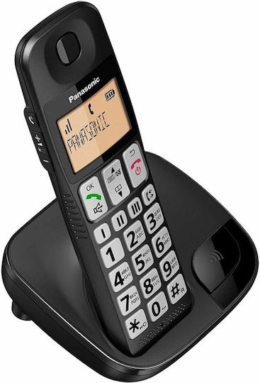 Panasonic KX-TGE310SPB Ασύρματο Τηλέφωνο Μαύρο