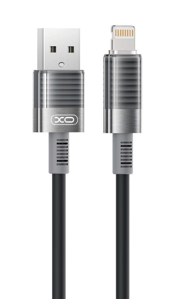 XO NB282 Καλώδιο Γρήγορης Φόρτισης 6A Lightning Μαύρο