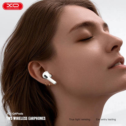 XO Q4 Pods Bluetooth headset (4ης Γενιάς με Αισθητήρα Αυτιού Και Λειτουργία Ασύρματης Φόρτισης)