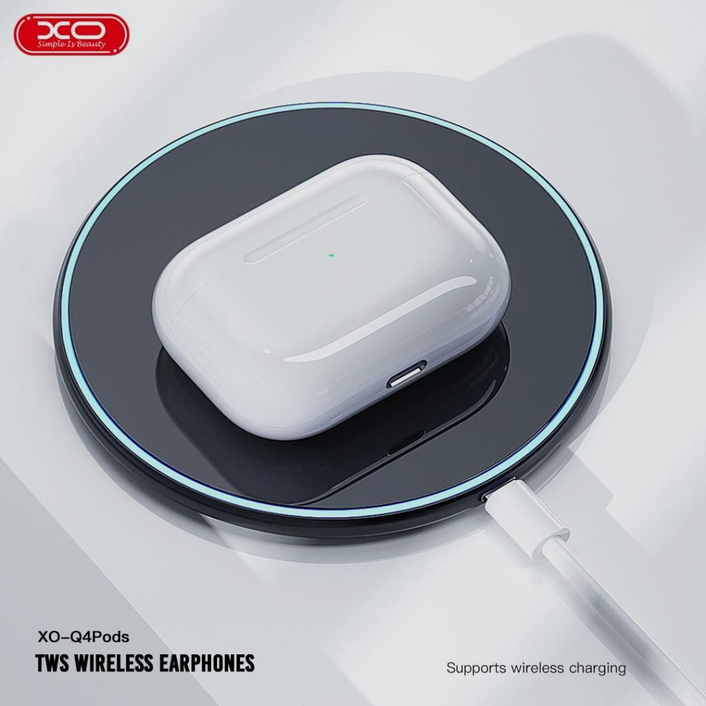 XO Q4 Pods Bluetooth headset (4ης Γενιάς με Αισθητήρα Αυτιού Και Λειτουργία Ασύρματης Φόρτισης)